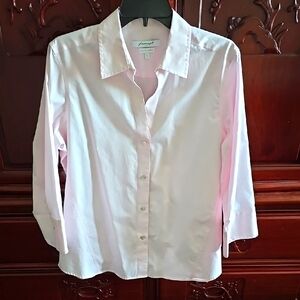 Foxcroft Women Pink Button-Up Shirt